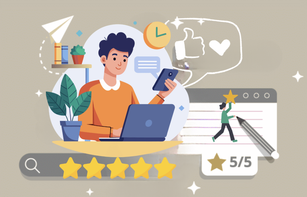 image of saas company analysing feedback